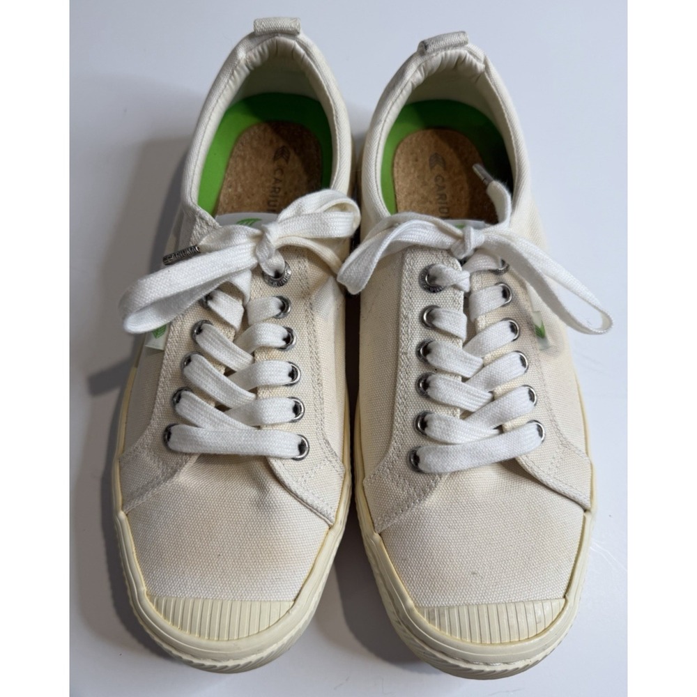 Cariuma Unisex Lace Up Sneakers Size M8.5‎ W10 Sustainable Low Top Quiet Luxury